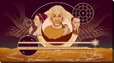 Постер Светила науки во главе с Эйнштейном