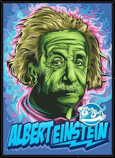 Картина Зеленый Альберт Эйнштейн
