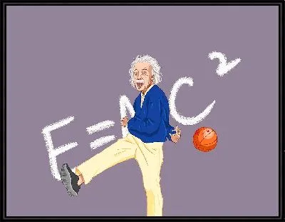 Эйнштейн пинает мяч