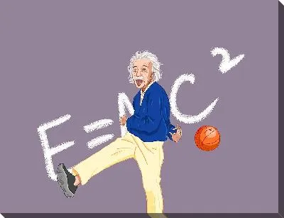 Эйнштейн пинает мяч
