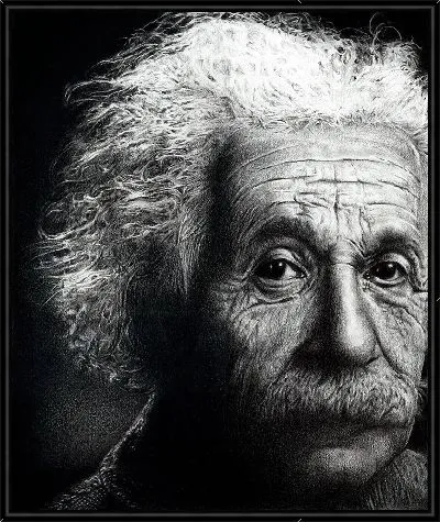 Картина Ч/б портрет Альберта Эйнштейна