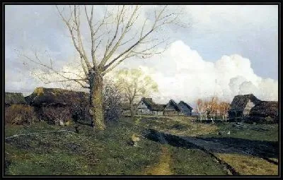 Картина Саввинская слобода под Звенигородом (Savvinskaya settlement near Zvenigorod)
