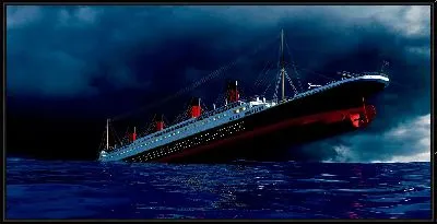 Картина Крушение корабля Титаник