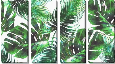 Модульная картина Растения Монстера