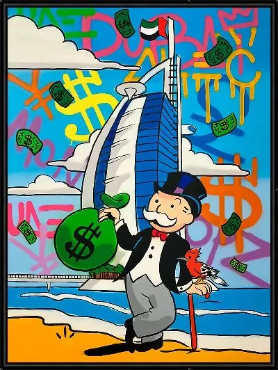 Картина Милберн Пеннибэгс из Монополии в Дубае