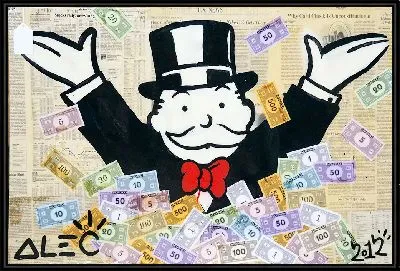 Картина Дядюшка Пеннибэгс купается в деньгах