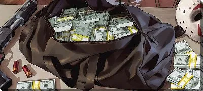 Постер Мешок с долларами