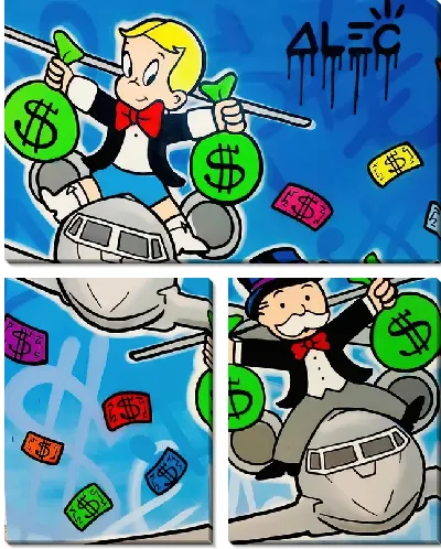 Картина Самолеты из монополии