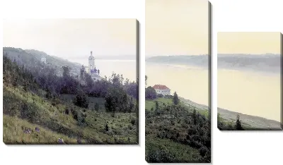 Картина Вечер. Золотой Плёс (Evening. Golden Pool)