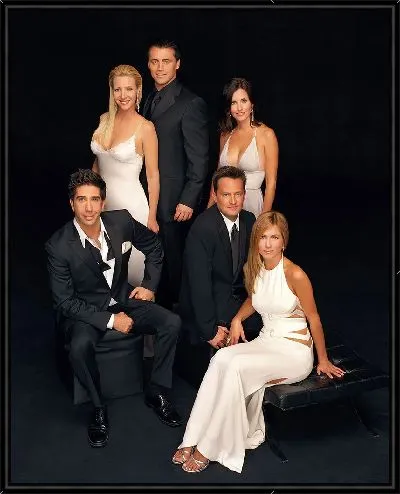 Картина Друзья на черном фоне