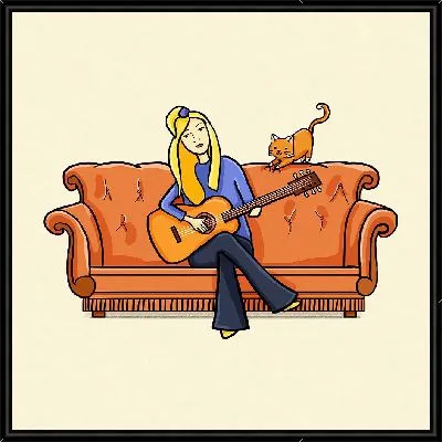 Картина Фиби исполняет песню "Драный кот"