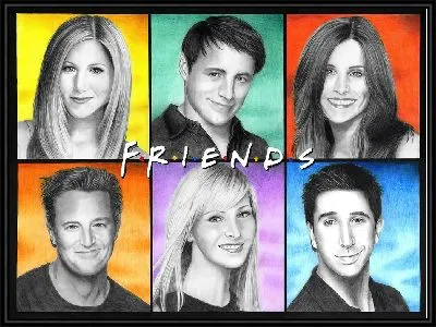 Картина 6 героев сериала Друзья