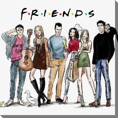 Рисунок по мотивам сериала Друзья