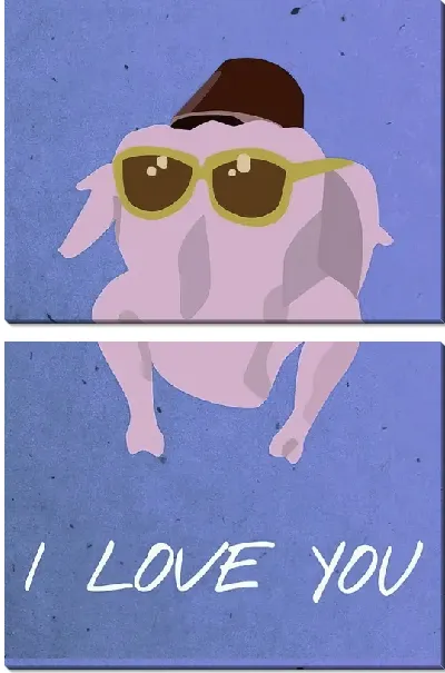 Модульная картина Индейка из сериала Друзья