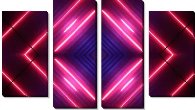 Неоновая рамка красного оттенка