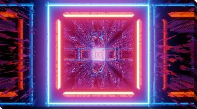 Картина маслом Неоновый сюжет