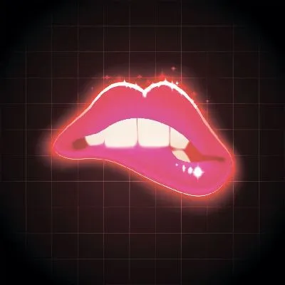 Плакат Неоновые губы