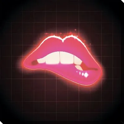 Постер Неоновые губы