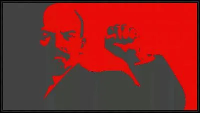 Картина Ленин с кулаком