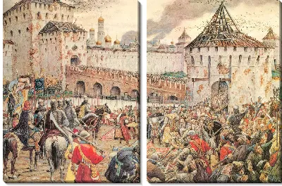 Картина Изгнание поляков из Кремля