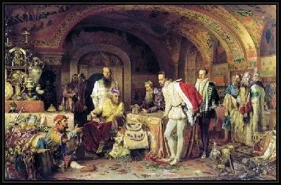 Иван Грозный показывает сокровища английскому послу Горсею (Ivan the Terrible shows the treasures of the British Ambassador Horsey)