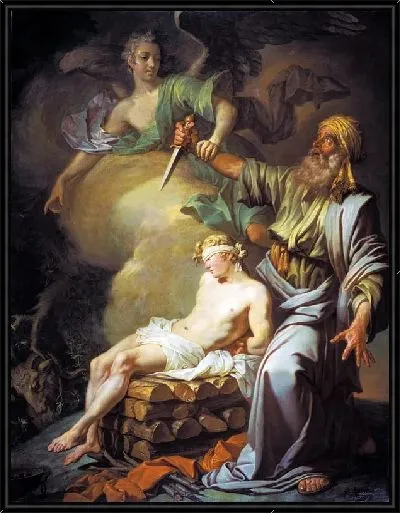 Картина Авраам приносит в жертву сына своего Исаака