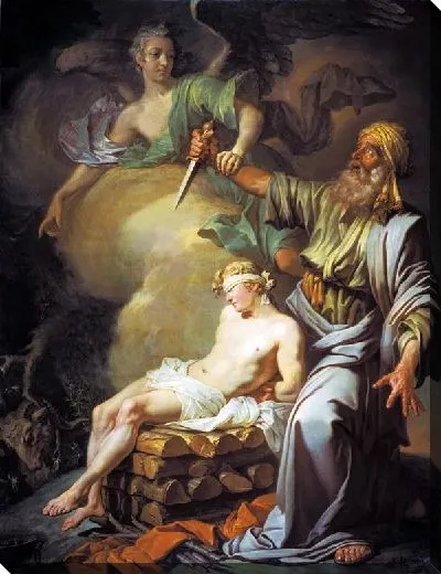Картина Авраам приносит в жертву сына своего Исаака