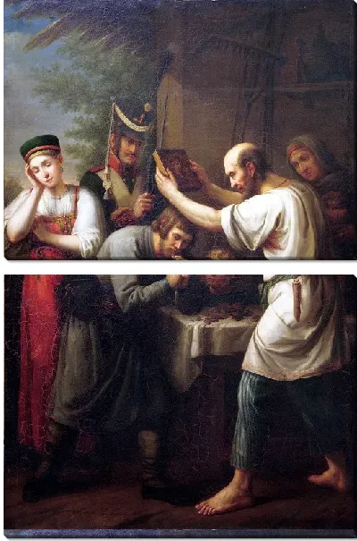 Картина Благословение ополченца (Blessing of the militiamen)