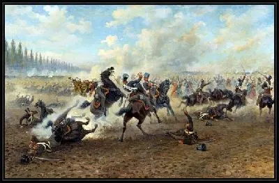 Картина Кавалерийский бой (A cavalry battle)