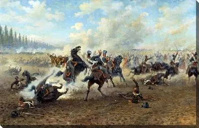 Картина Кавалерийский бой (A cavalry battle)