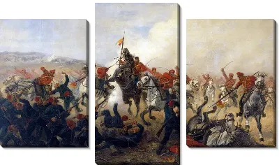 Картина Дело при селении Телише в 1877 году (The case for the village in 1877 Telish)