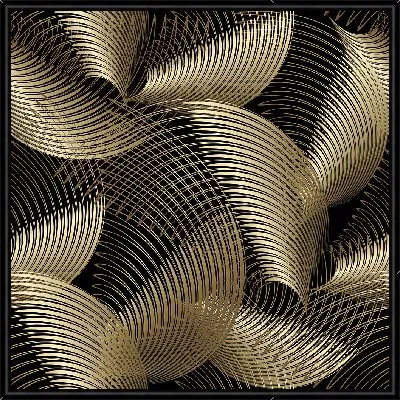 Картина Золотые 3D витки