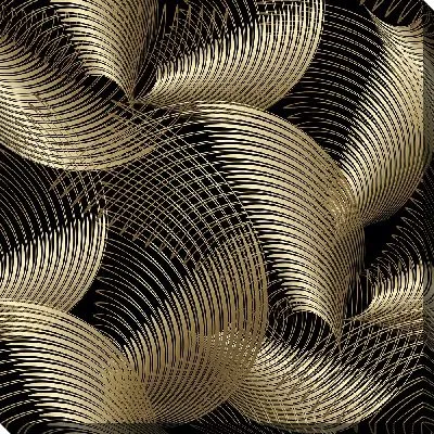 Постер Золотые 3D витки