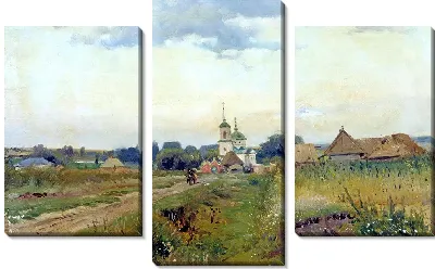Картина Пейзаж с церковью