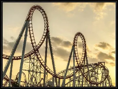 Американские горки на закате