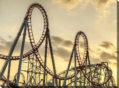 Американские горки на закате