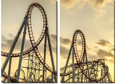Американские горки на закате