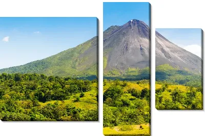 Спящий вулкан в долине