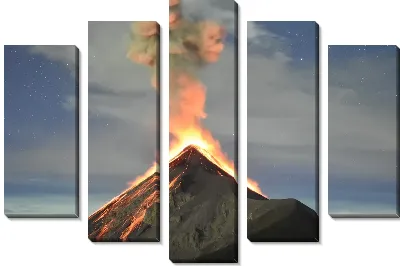 Модульная картина Лава №2