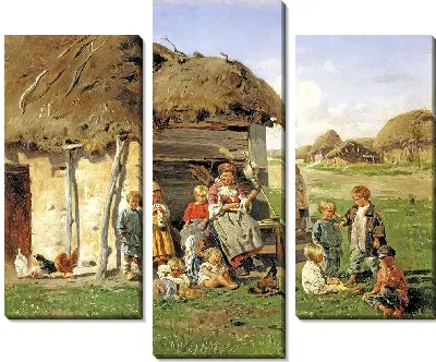 Картина Крестьянские дети
