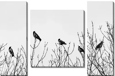 Модульная картина Вороны-Москвички