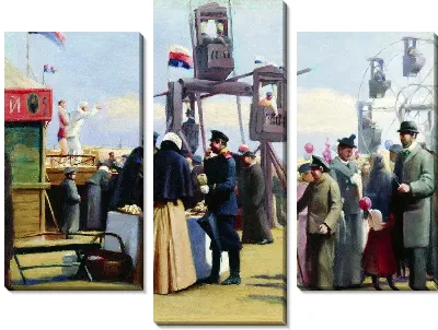 Московские балаганы (The Moscow show booths)