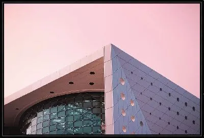 Картина Фасад на закате
