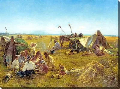 Крестьянский обед в поле