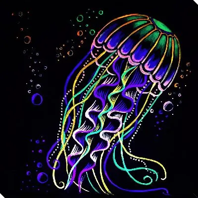 Неоновая медуза