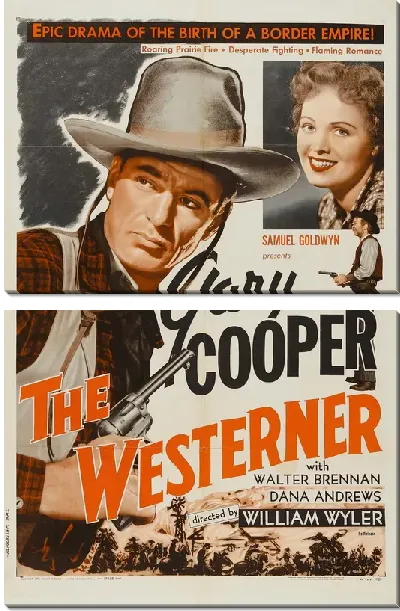 Модульная картина Киноафиша Человек с Запада | The Westerner