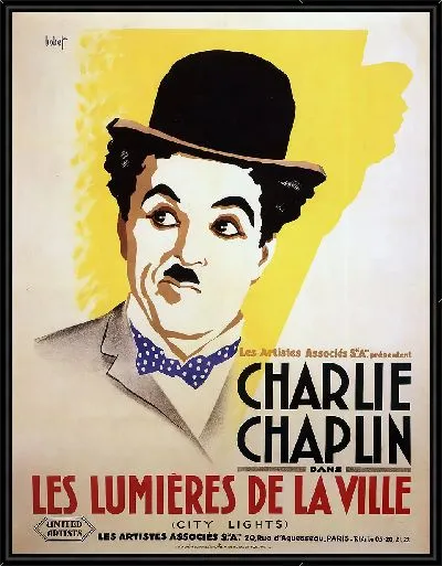 Картина Киноафиша Огни большого города с Чарли Чаплином | Les lumieres de la ville 