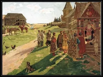 Картина В усадьбе князя (The estate of Prince)