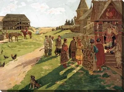 Картина В усадьбе князя (The estate of Prince)