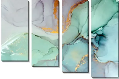 Модульная картина Флюид арт №1